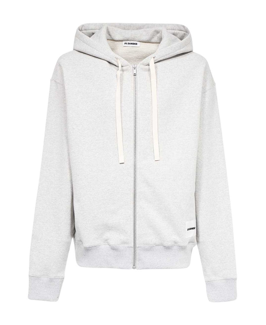 Jil Sander Logo-patch Cotton Cardigan In White