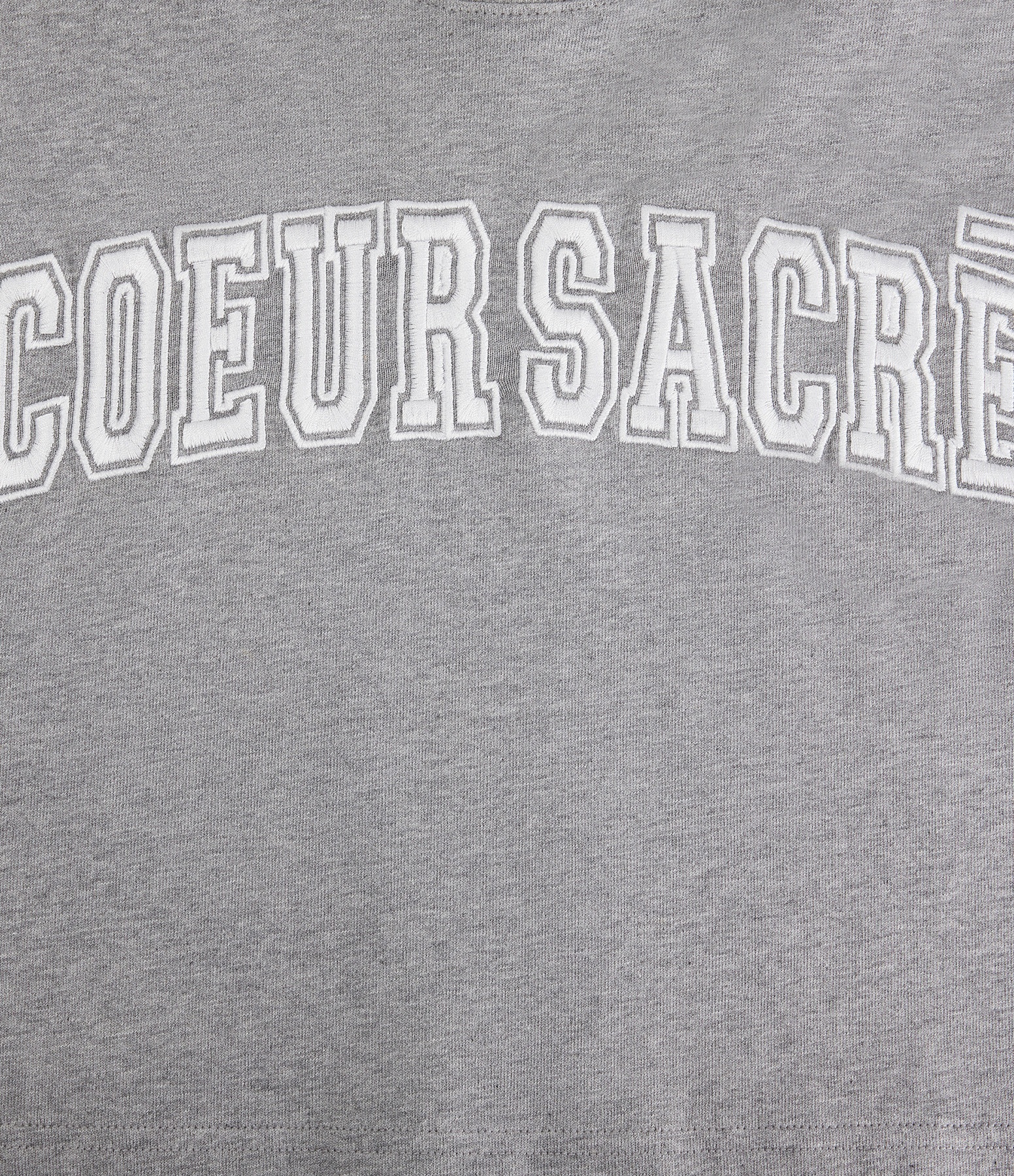 Ami Alexandre Mattiussi Letters Embroidered T-shirt In Gray