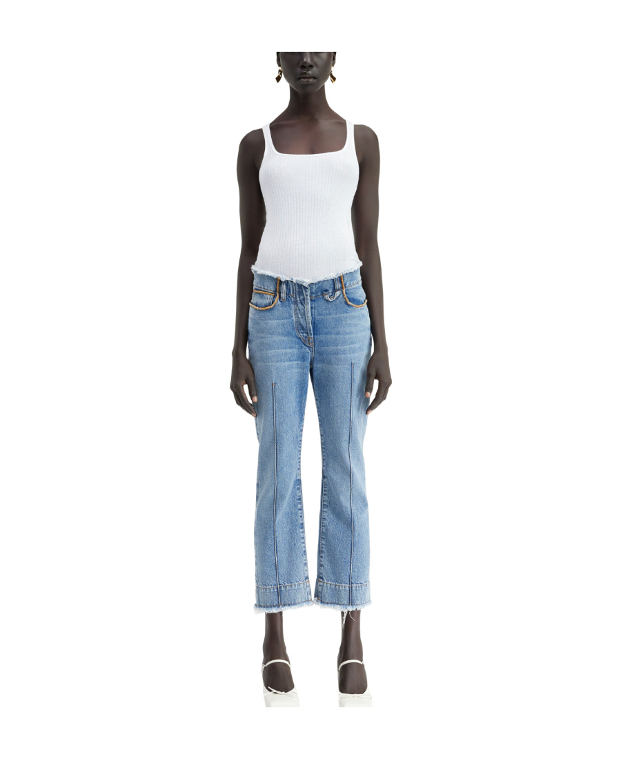 JACQUEMUS STRAIGHT DENIM TROUSERS