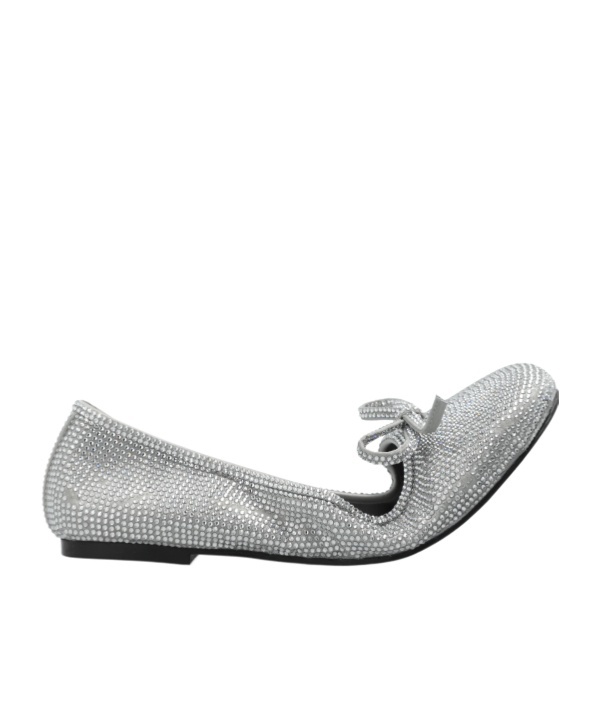 Balenciaga Leopold Ballerina Shoes In Gray
