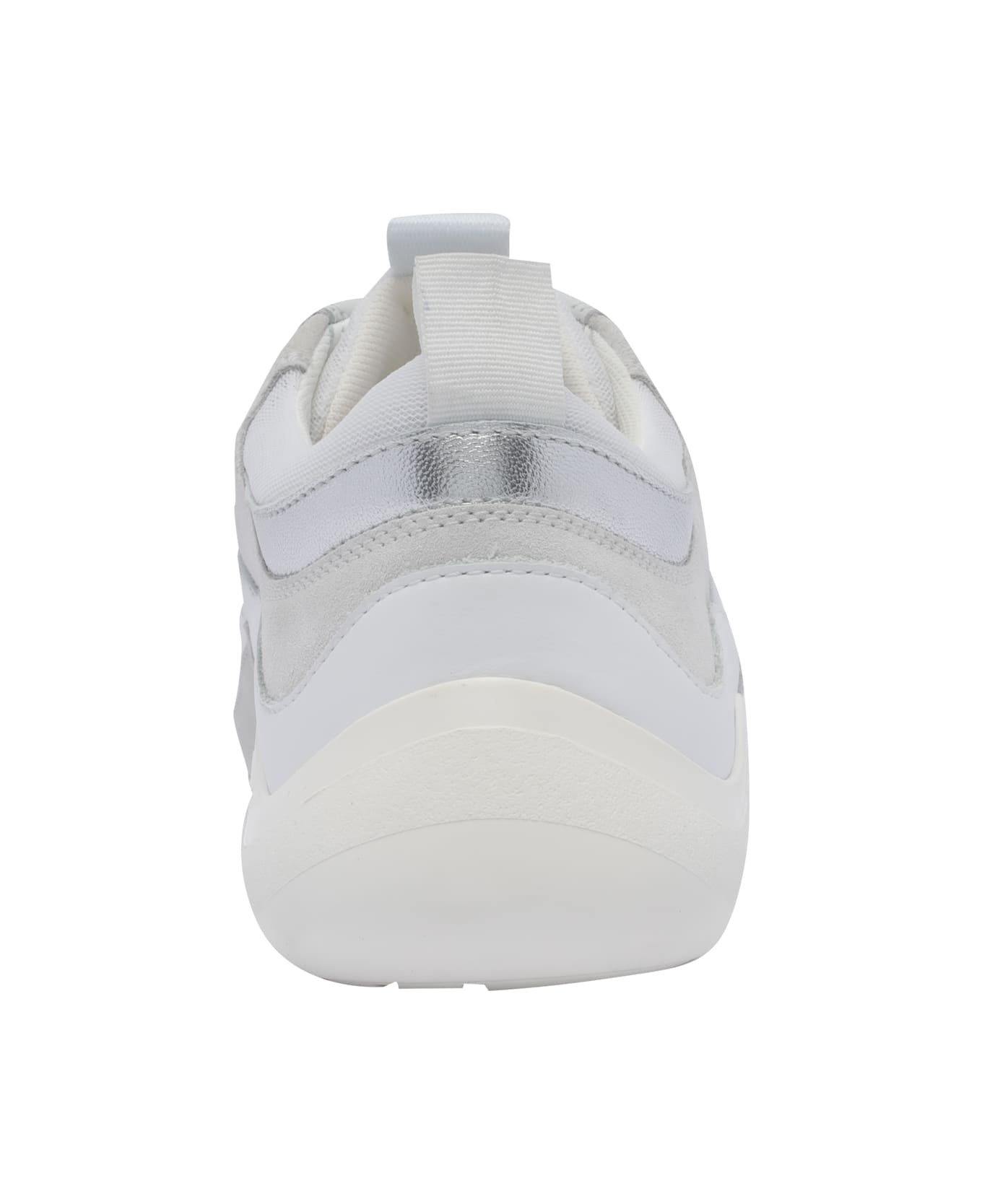 Shop Vic Matie Round Toe Low-top Sneakers In White