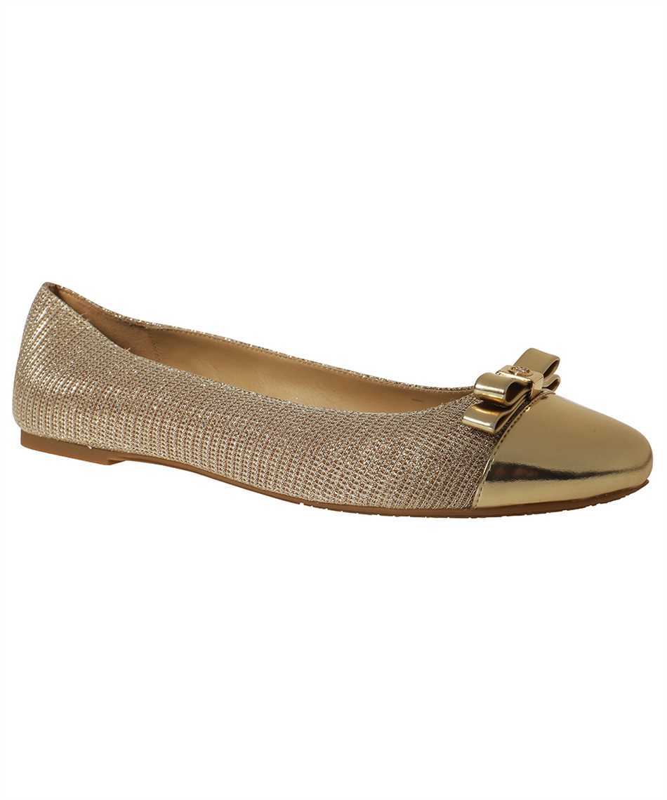 Michael Kors Andrea Chain-mesh Ballerina Shoes In Brown
