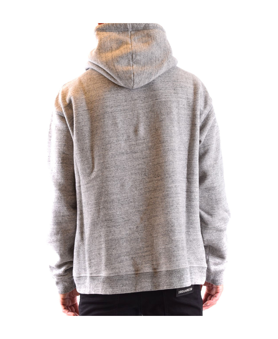 Dsquared2 Men's Grey Cotton Sweatshirt With Hood For Fw22 In Gray