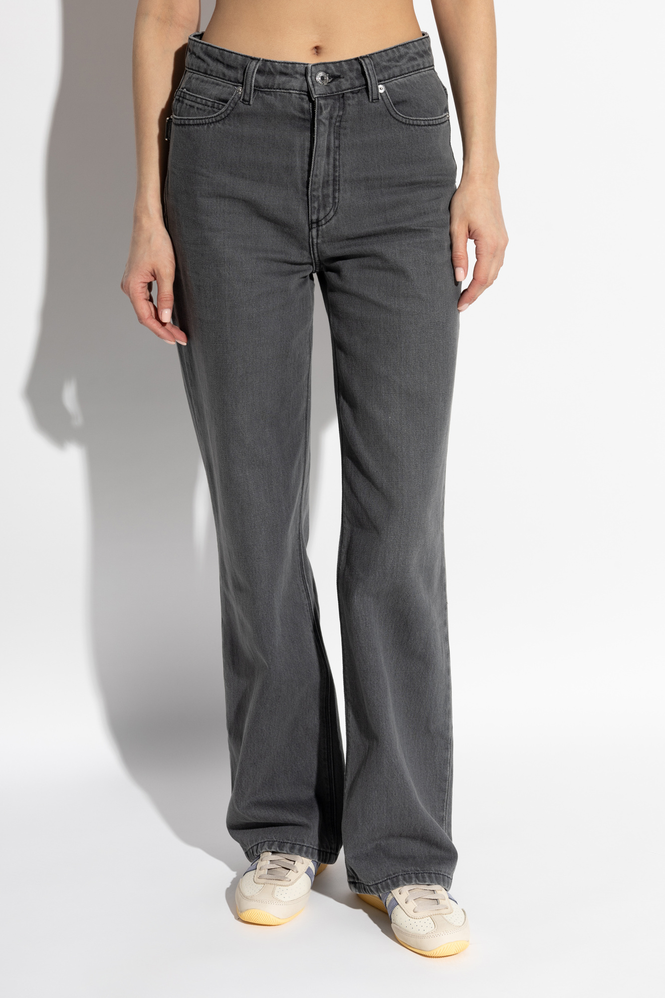 Zadig & Voltaire Elio Straight-leg Jeans In Gray