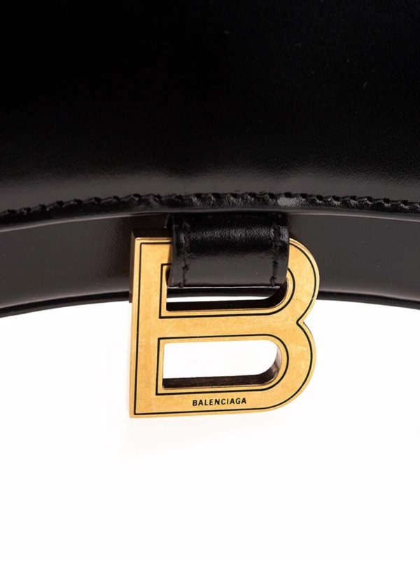 Balenciaga Bolsa Bandolera - Hourglass Mini In Black