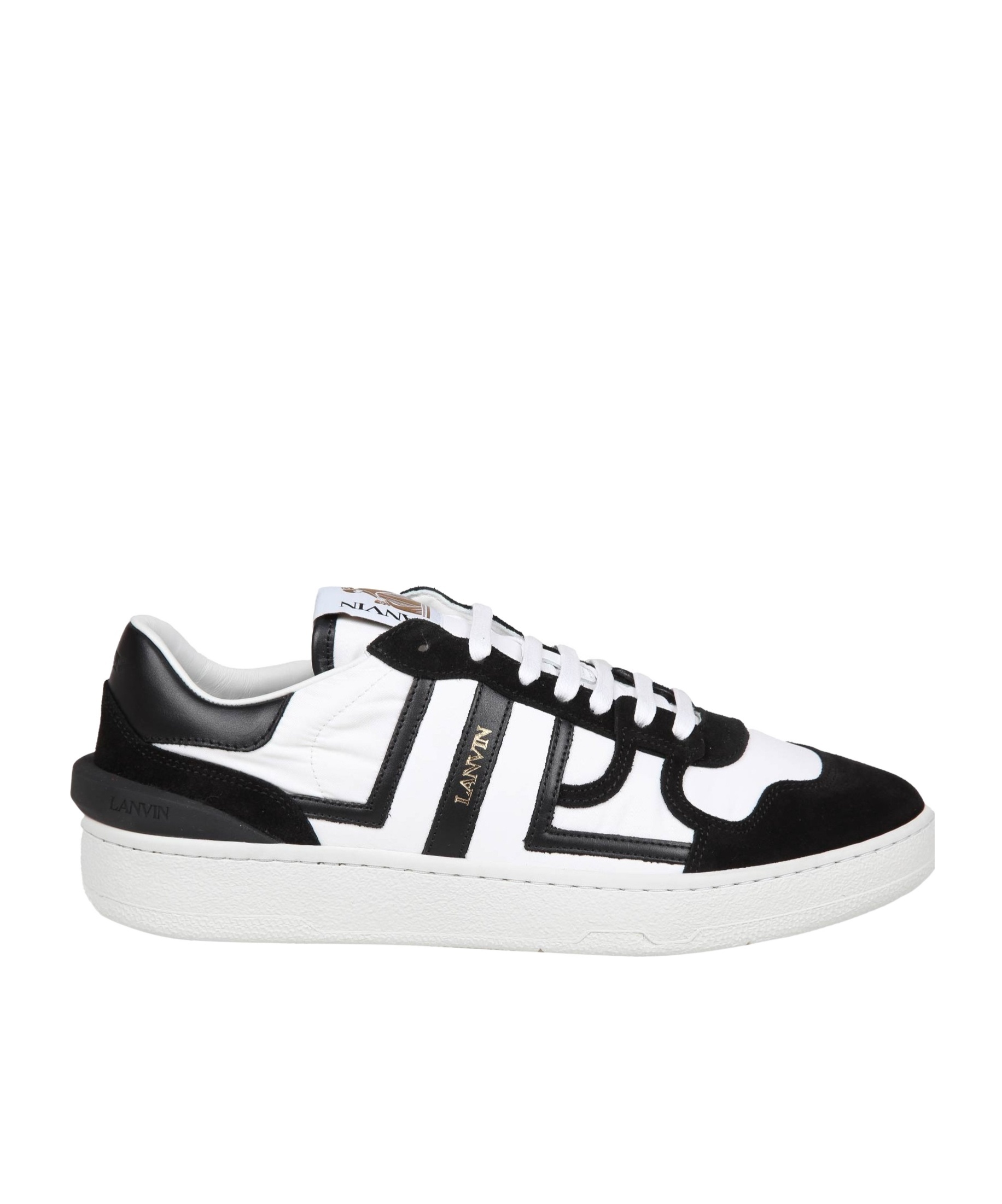 Shop Lanvin Low-cut Lace-up Sneakers In White