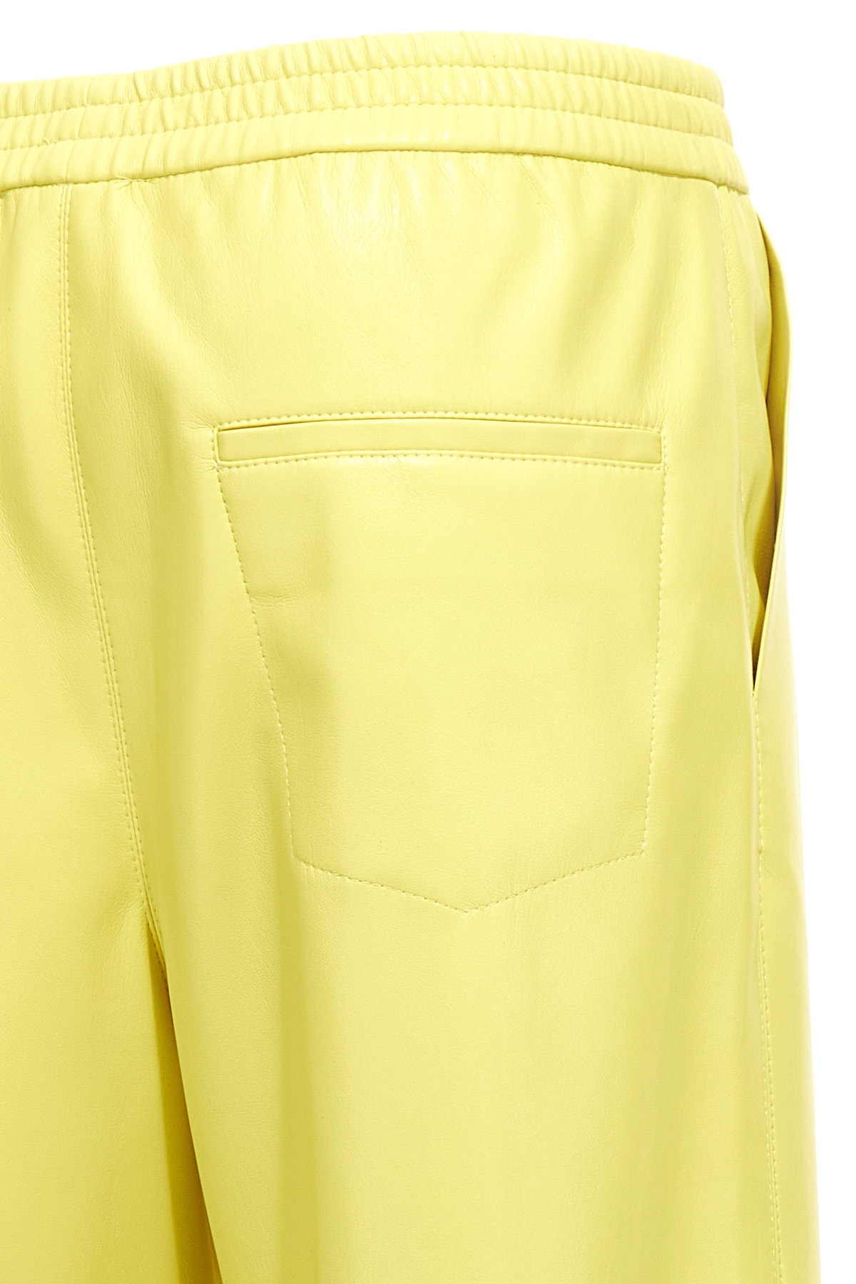 Nanushka Lorca Faux-leather Trousers In Yellow