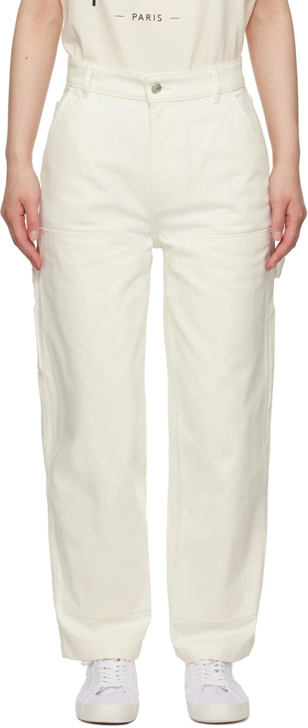 MAISON KITSUNÉ BELT RING DENIM TROUSERS