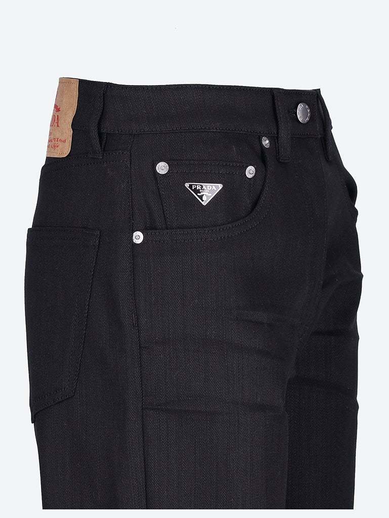 Prada Straight Jeans In Black