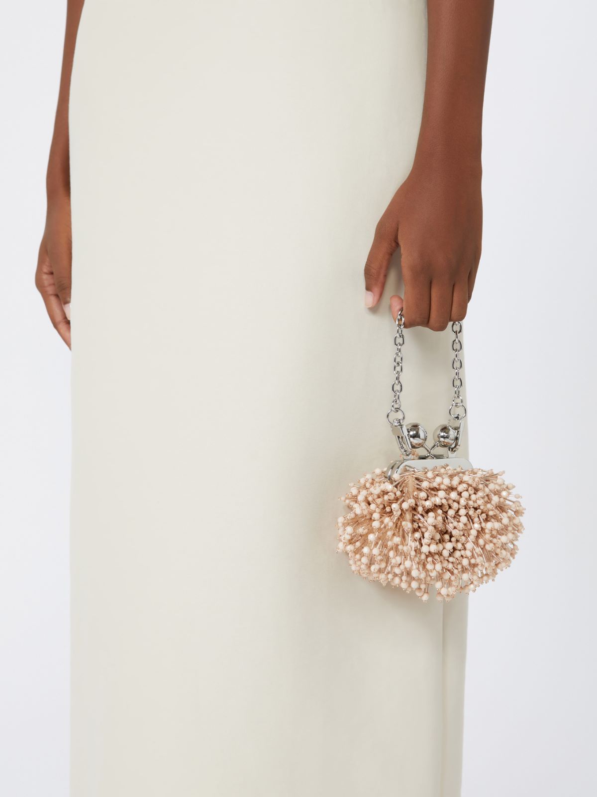 Weekend Max Mara Nano Pasticcino Bag In Satin Sequins