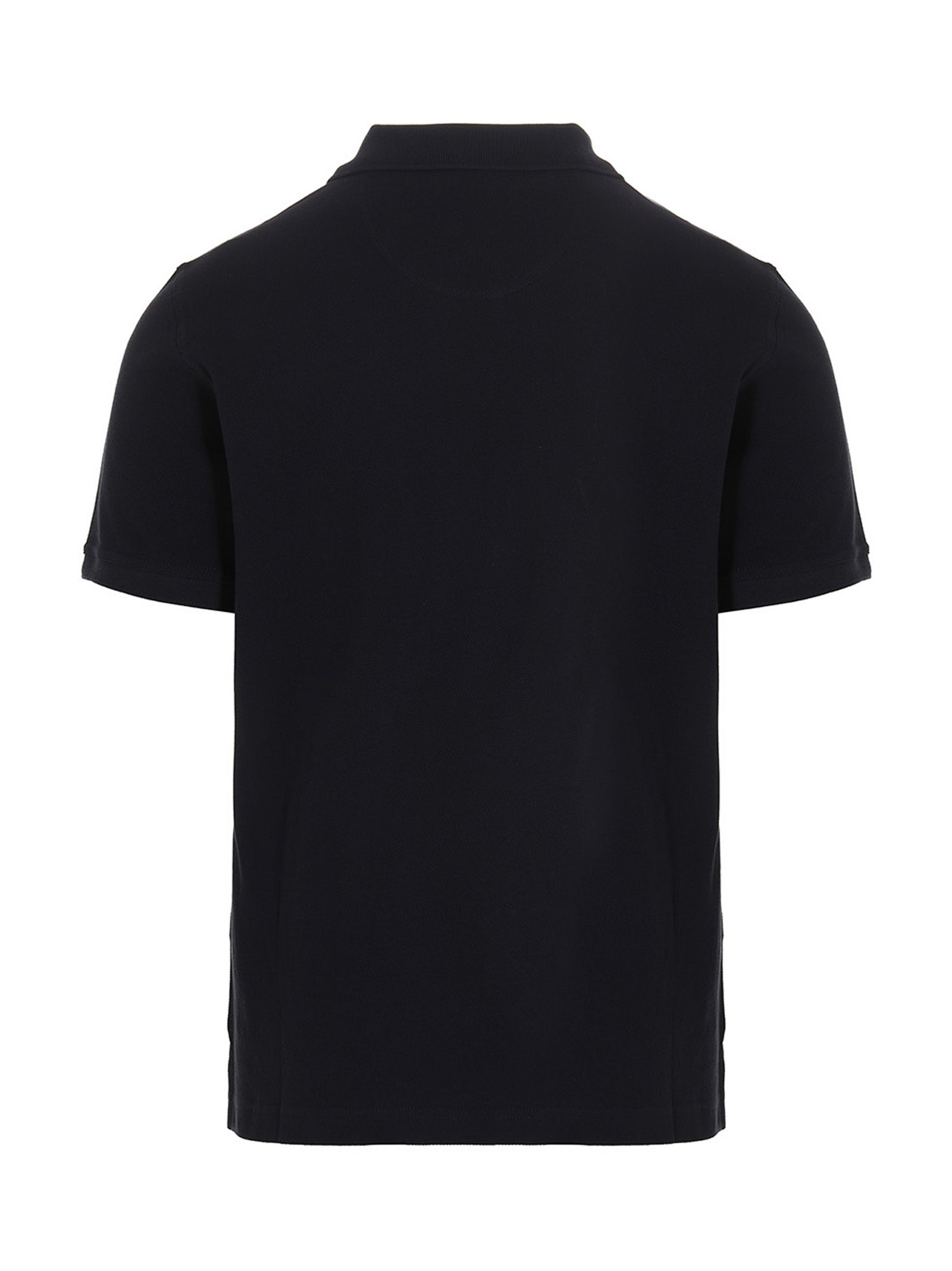 Shop Barbour Short-sleeved Polo Shirt In Black