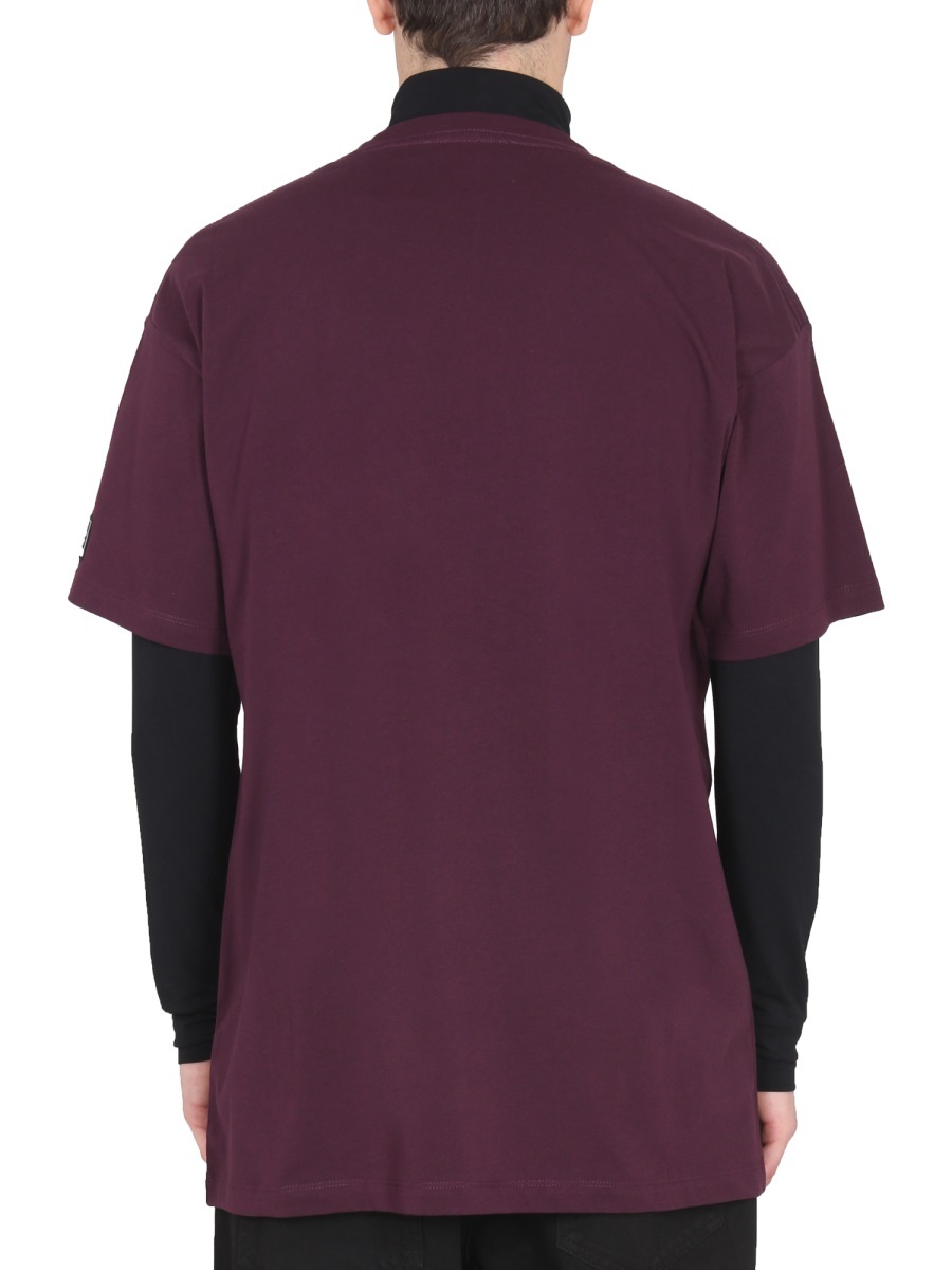 Raf Simons Altered Reality Cotton T-shirt In Red