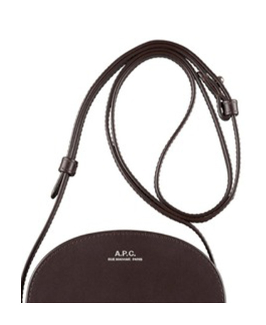 Apc Demi-lune Messenger Bag In Black