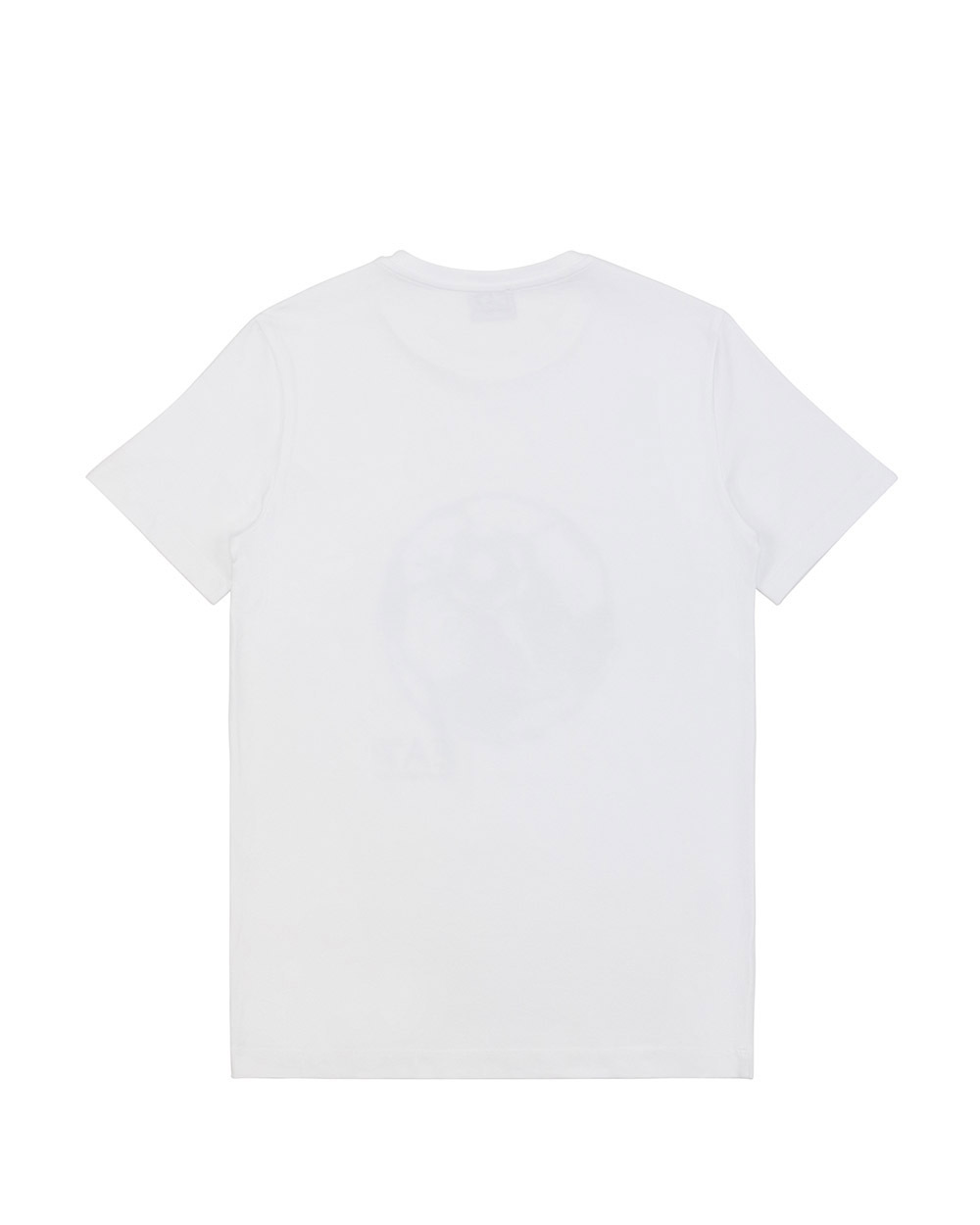 Ea7 Logo T-shirt With Round Neck In White
