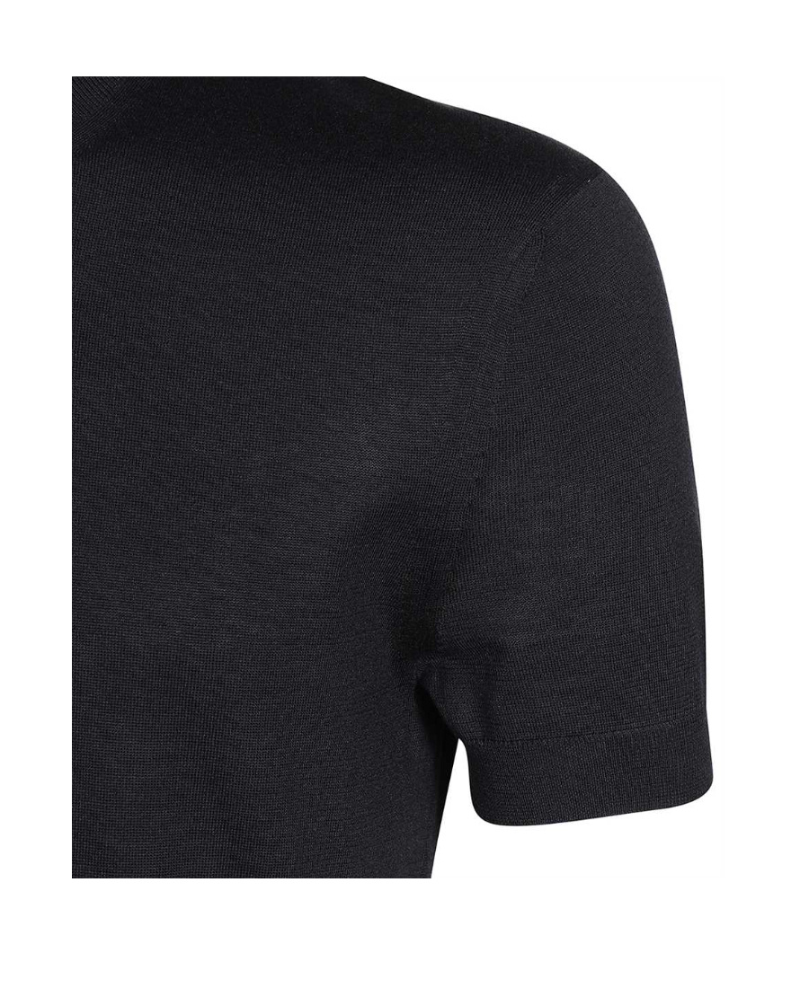 Tom Ford Black Stretch Cotton Crew Neck T-shirt In Black