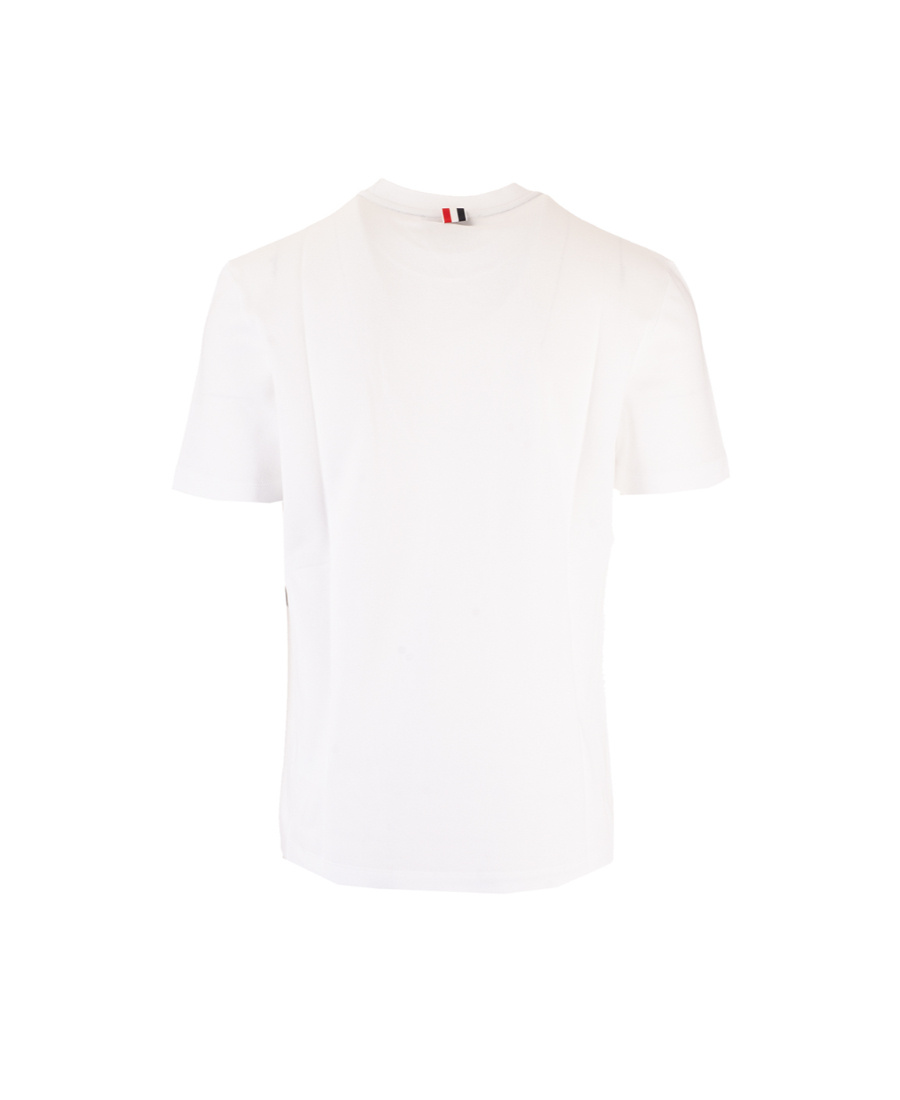 Thom Browne Short Sleeve Tee Cotton T-shirt In Neutral