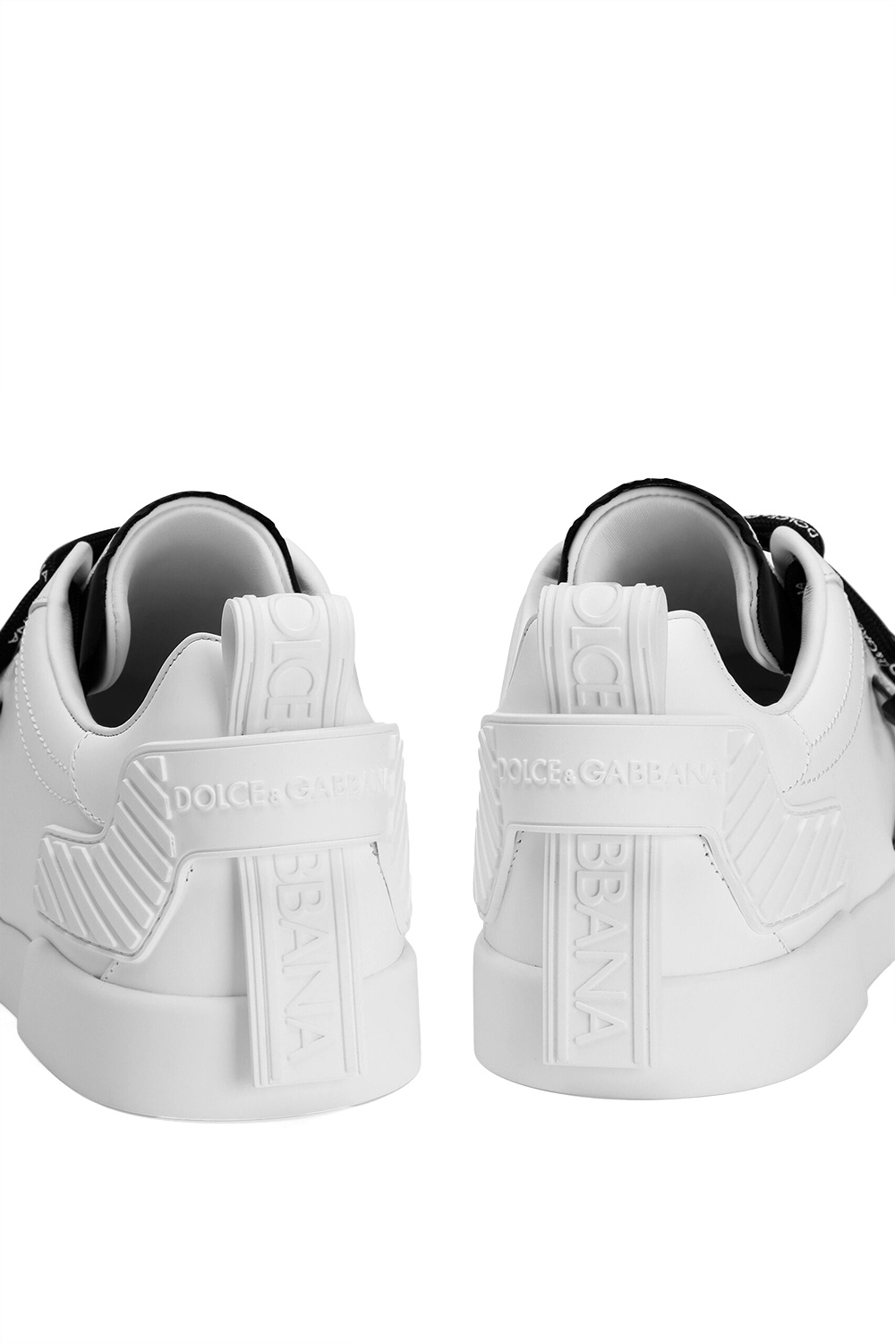 Dolce & Gabbana Dolce And Gabbana White Insert Portofino Sneakers In White