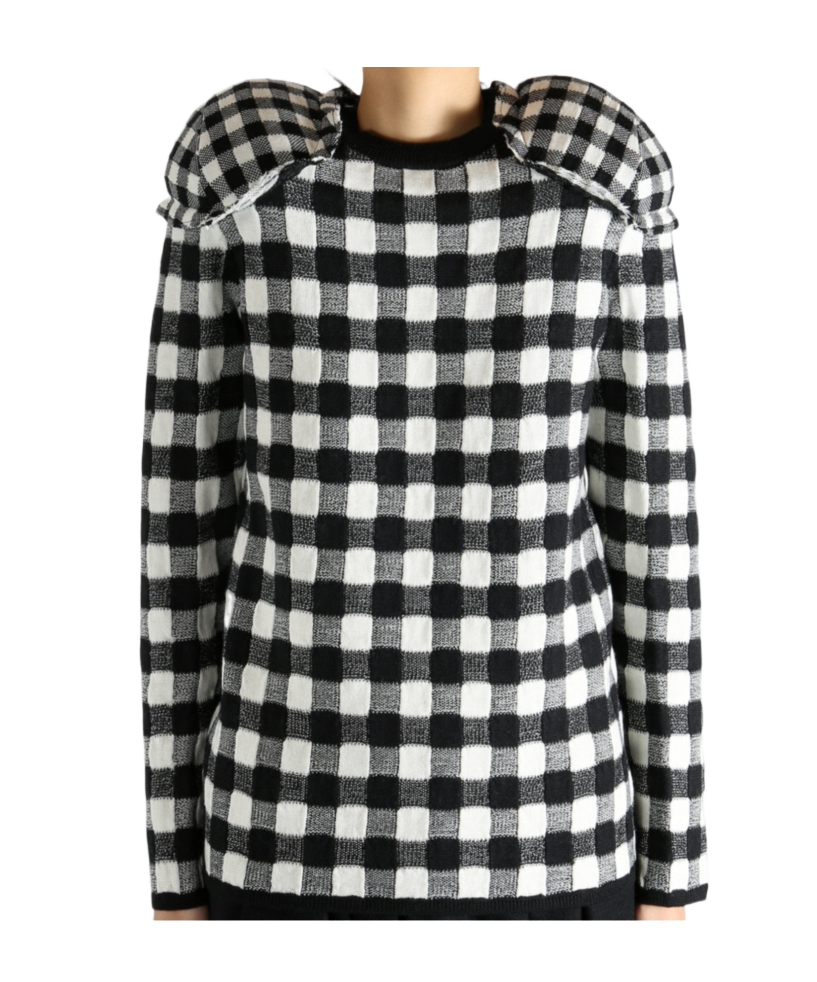Comme Des Garçons Long-sleeved Sweater In Black
