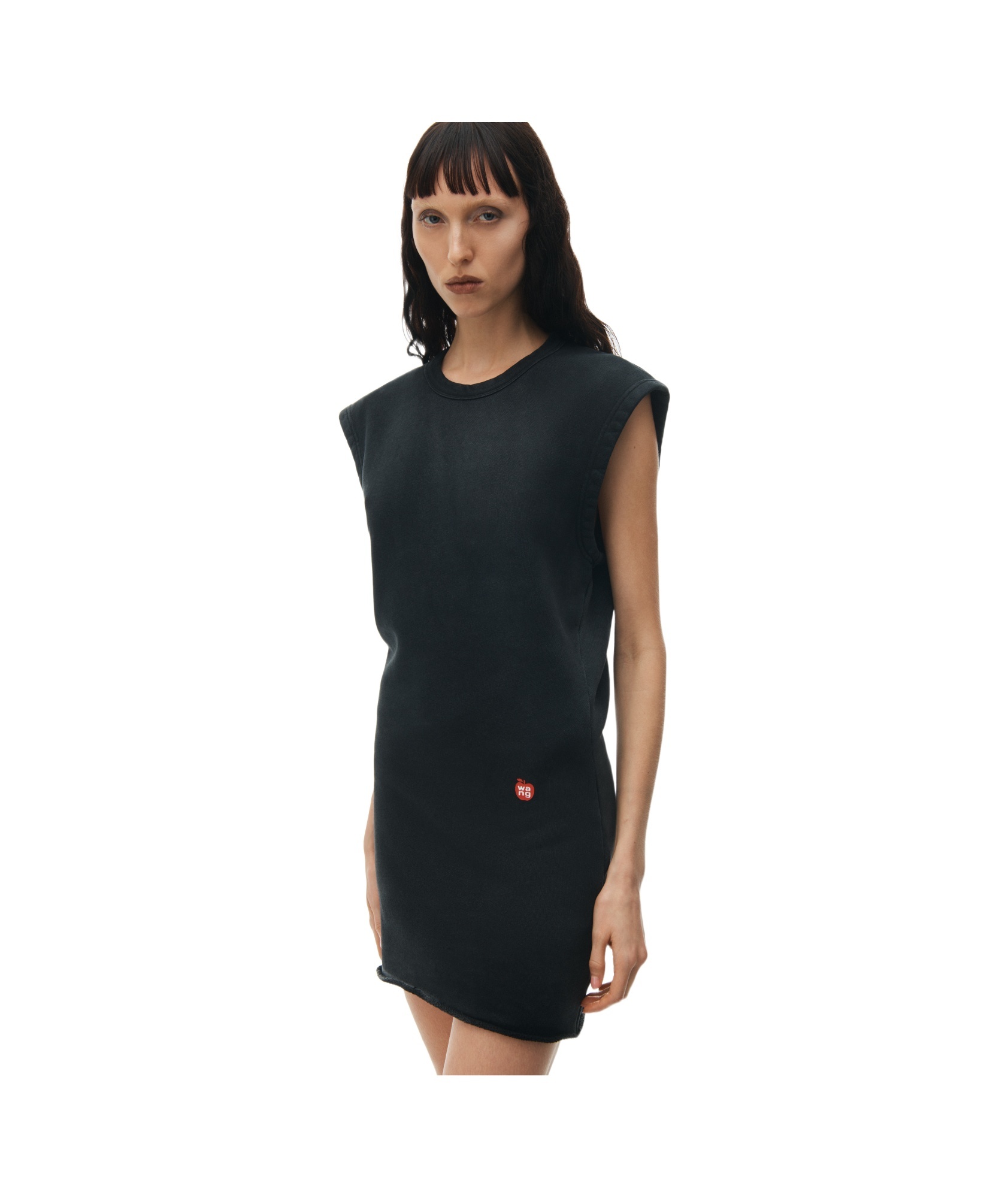 ALEXANDER WANG CAP-SLEEVES RIBBED-KNIT MINIDRESS 