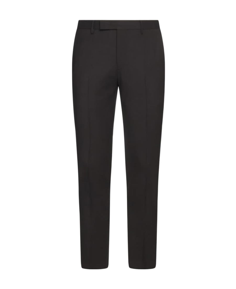 Pt Torino Tailored Cotton Trousers In Black