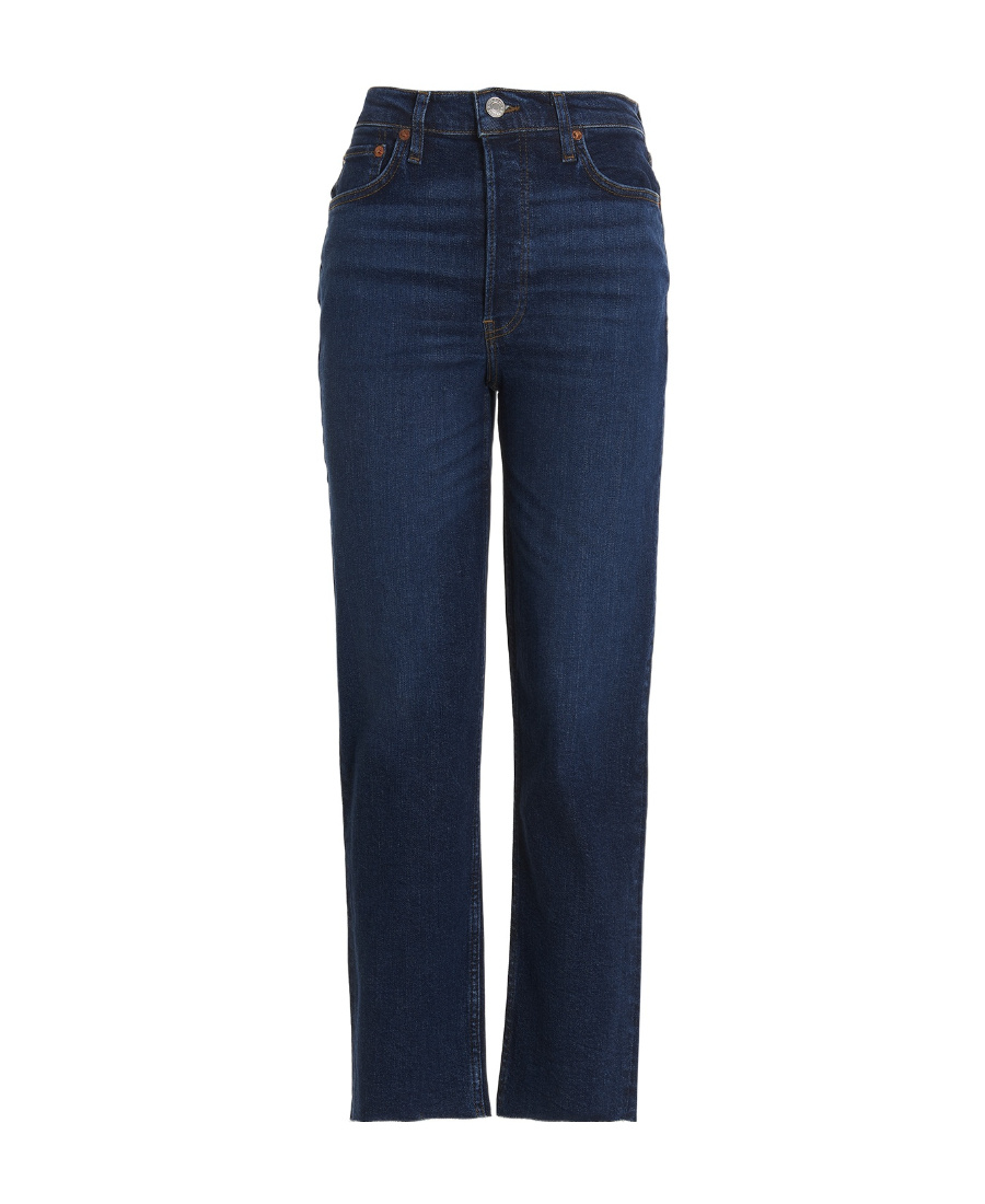 Re/done High-waisted Jeans In Blue