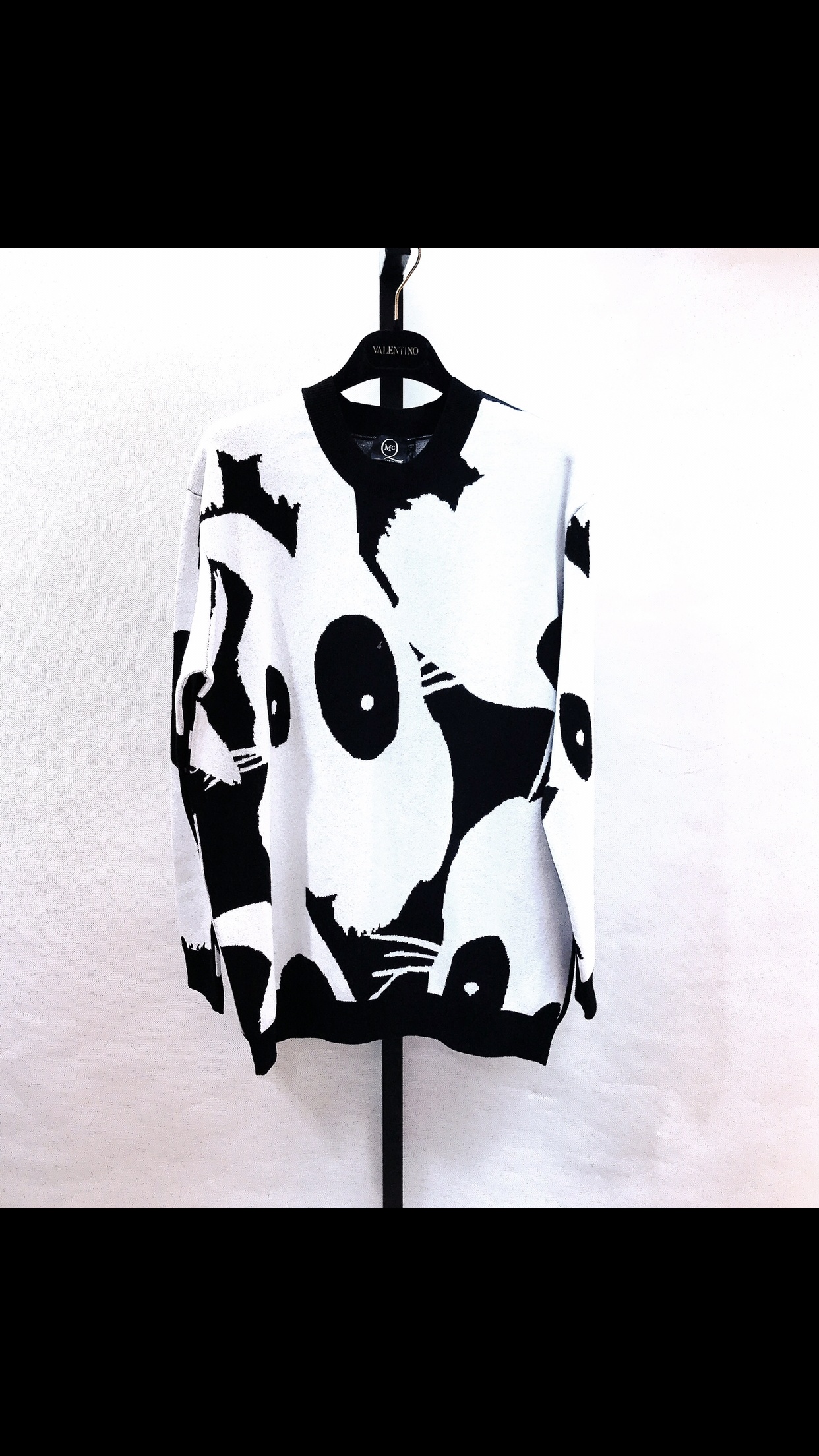 Mcq By Alexander Mcqueen Black And White Matching Sweater