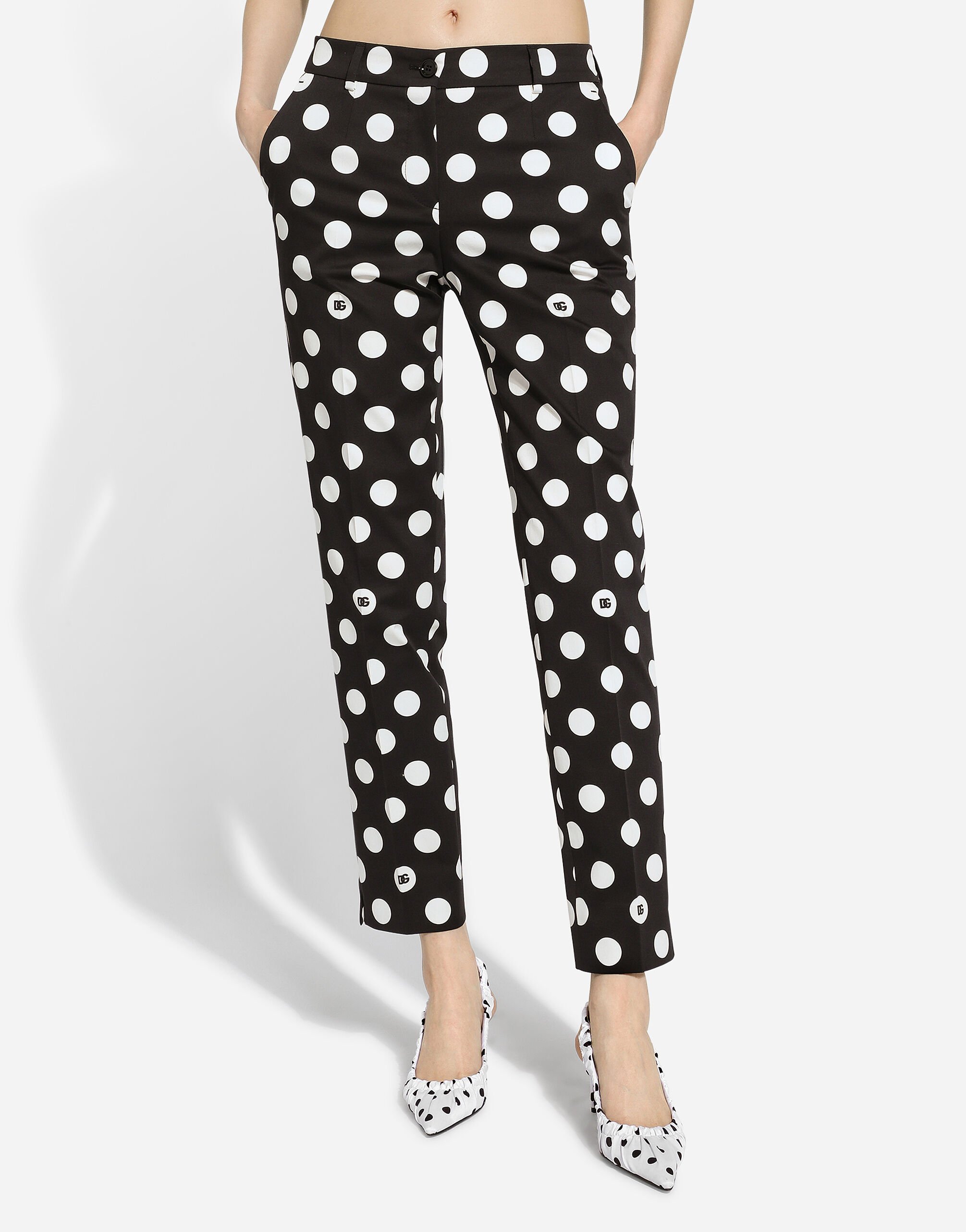 Shop Dolce & Gabbana Mid-rise Straight-leg Trousers In Black