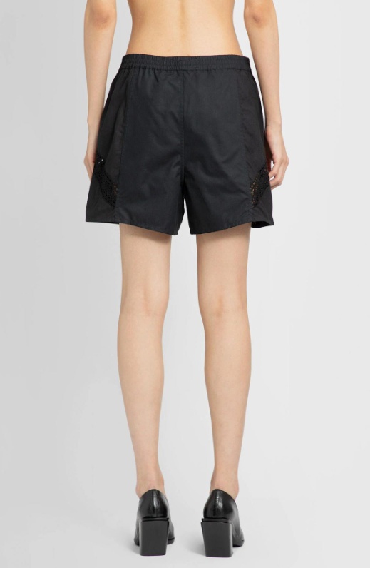 Marine Serre Regenerated Cotton Shorts In Nude