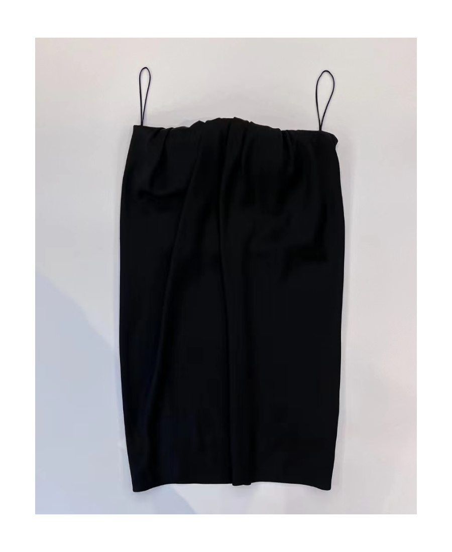 Saint Laurent Strapless Mini Dress In Black