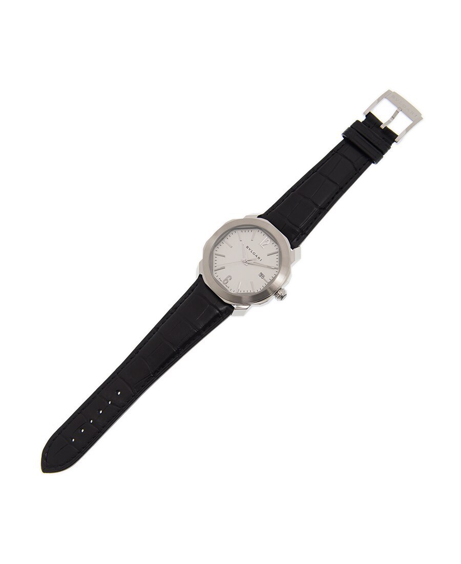 Bvlgari New Octo Roma Series Black Watches In Pink