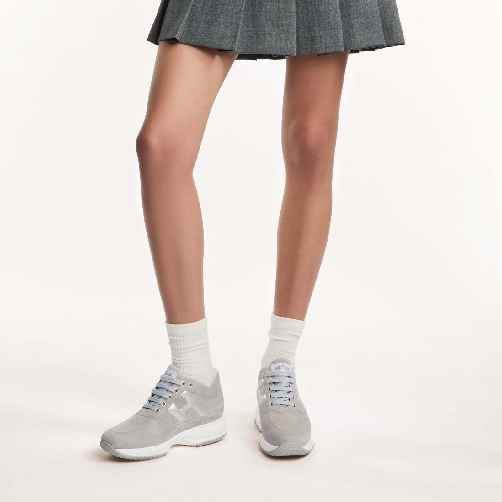 Hogan Interactive Sneakers In Gray