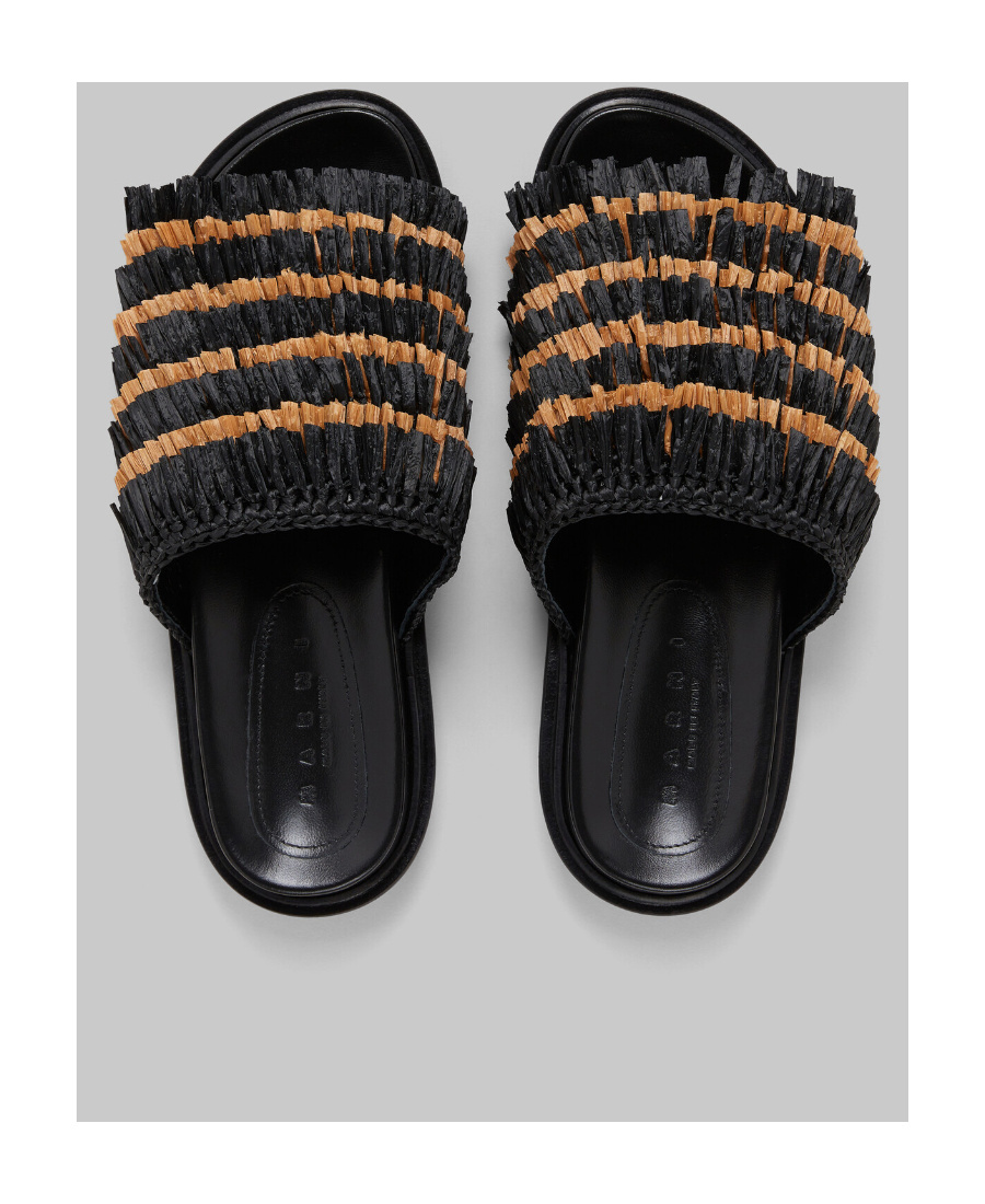 Marni Opent-toe Sandals In Black