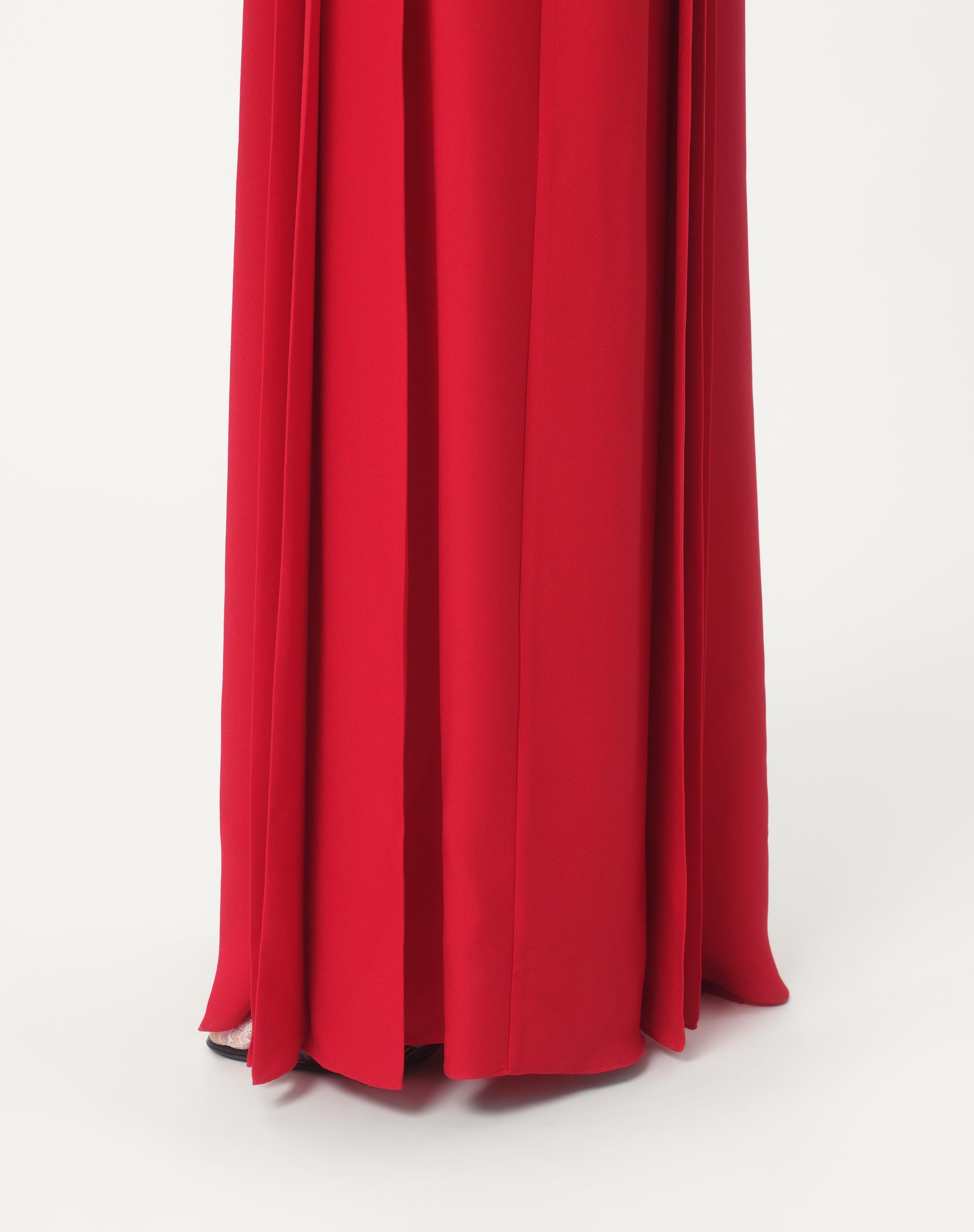 Valentino Silk Georgette Gown In Red
