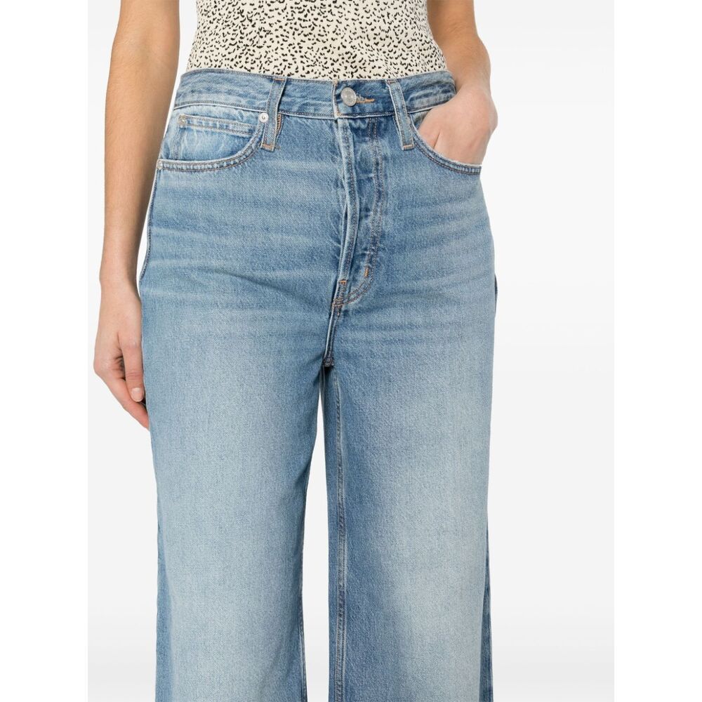Shop Frame The 1978 High-rise Straight-leg Jeans In Blue