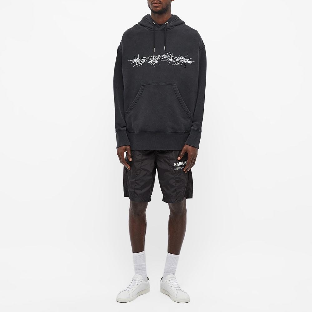 Givenchy Barbed Wire Printed Hoodie In Black
