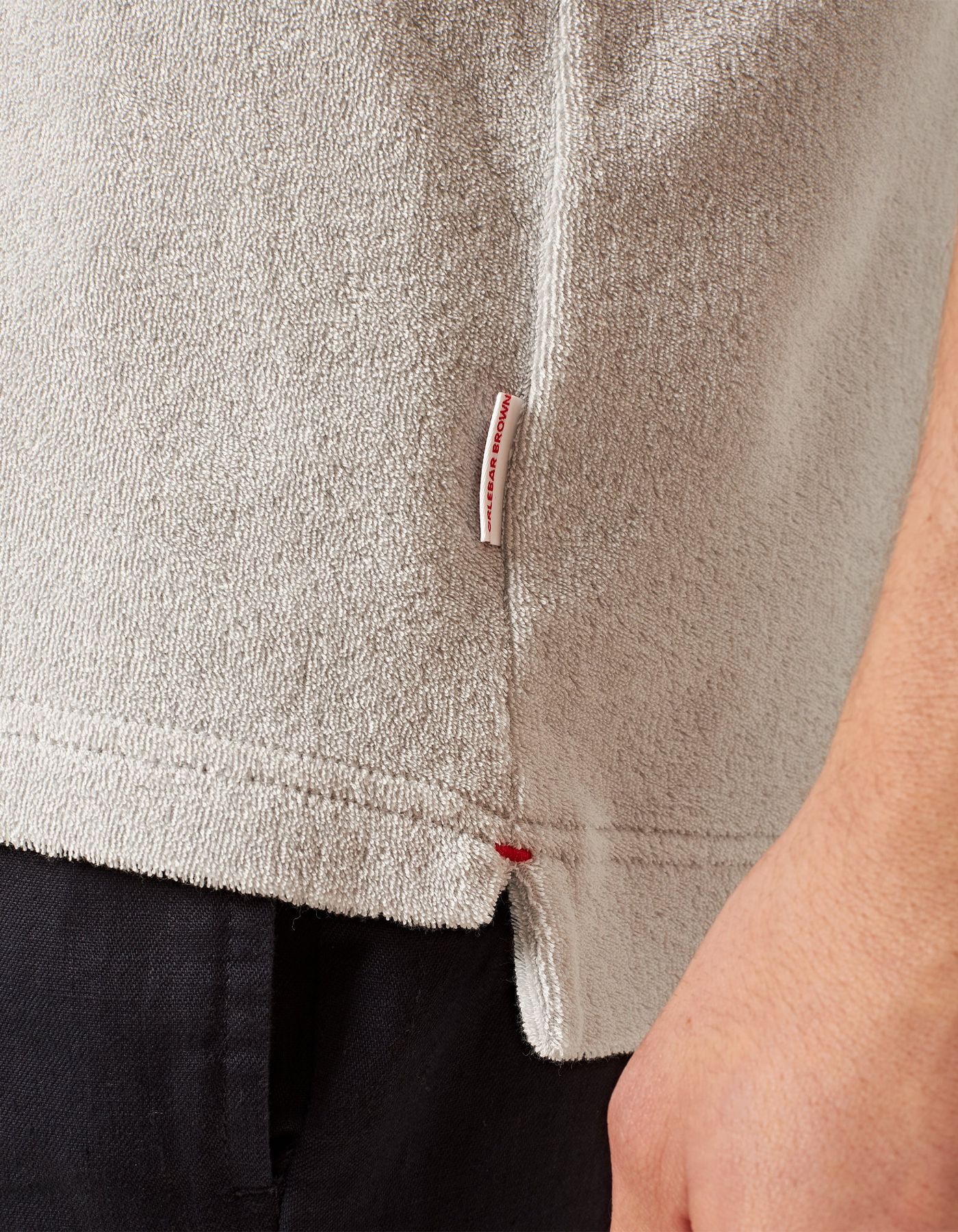Orlebar Brown Terry Towelling Resort Polo Shirt In White