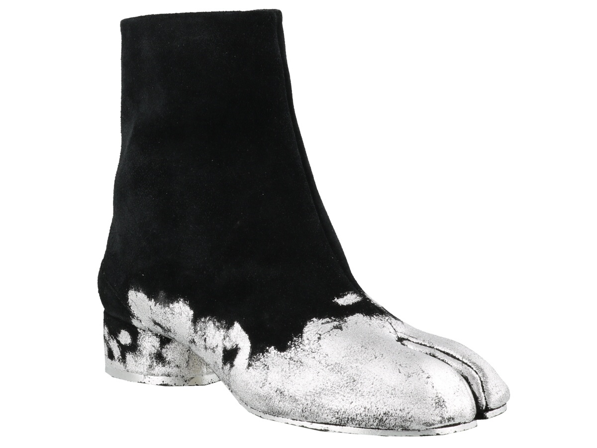 Maison Margiela Tabi Split-toed Boots In Black