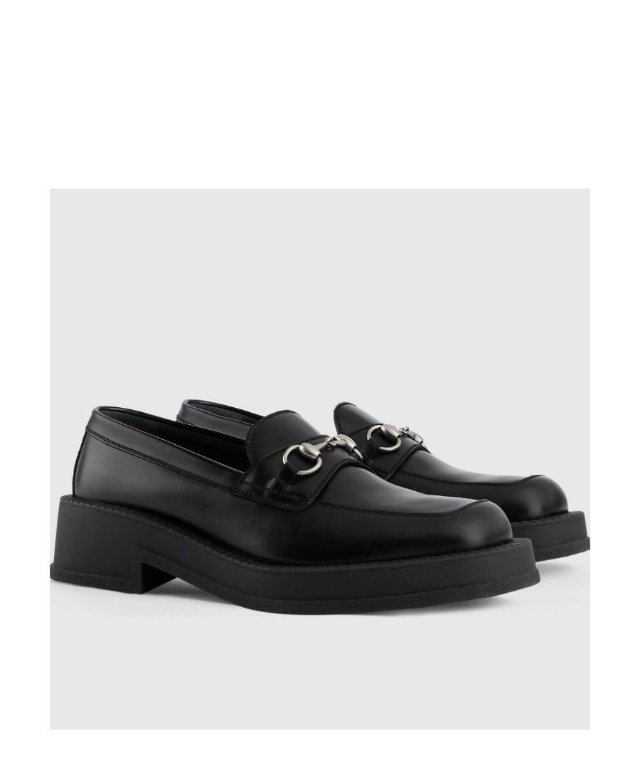 Gucci Tempe Patent Leather Loafers In Black