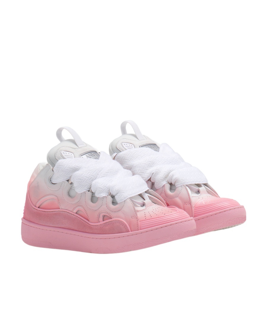 Lanvin Curb Sneakers In Pink