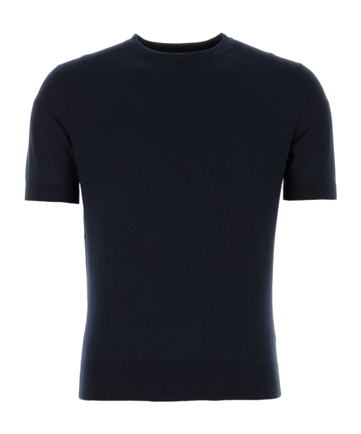 Zegna Short-sleeved Sweater In Black
