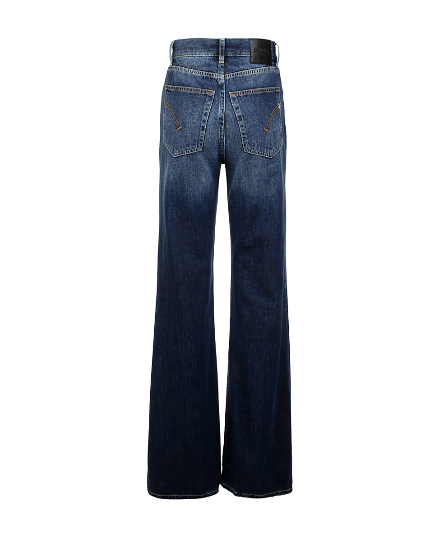 Dondup Logo Jeans In Blue