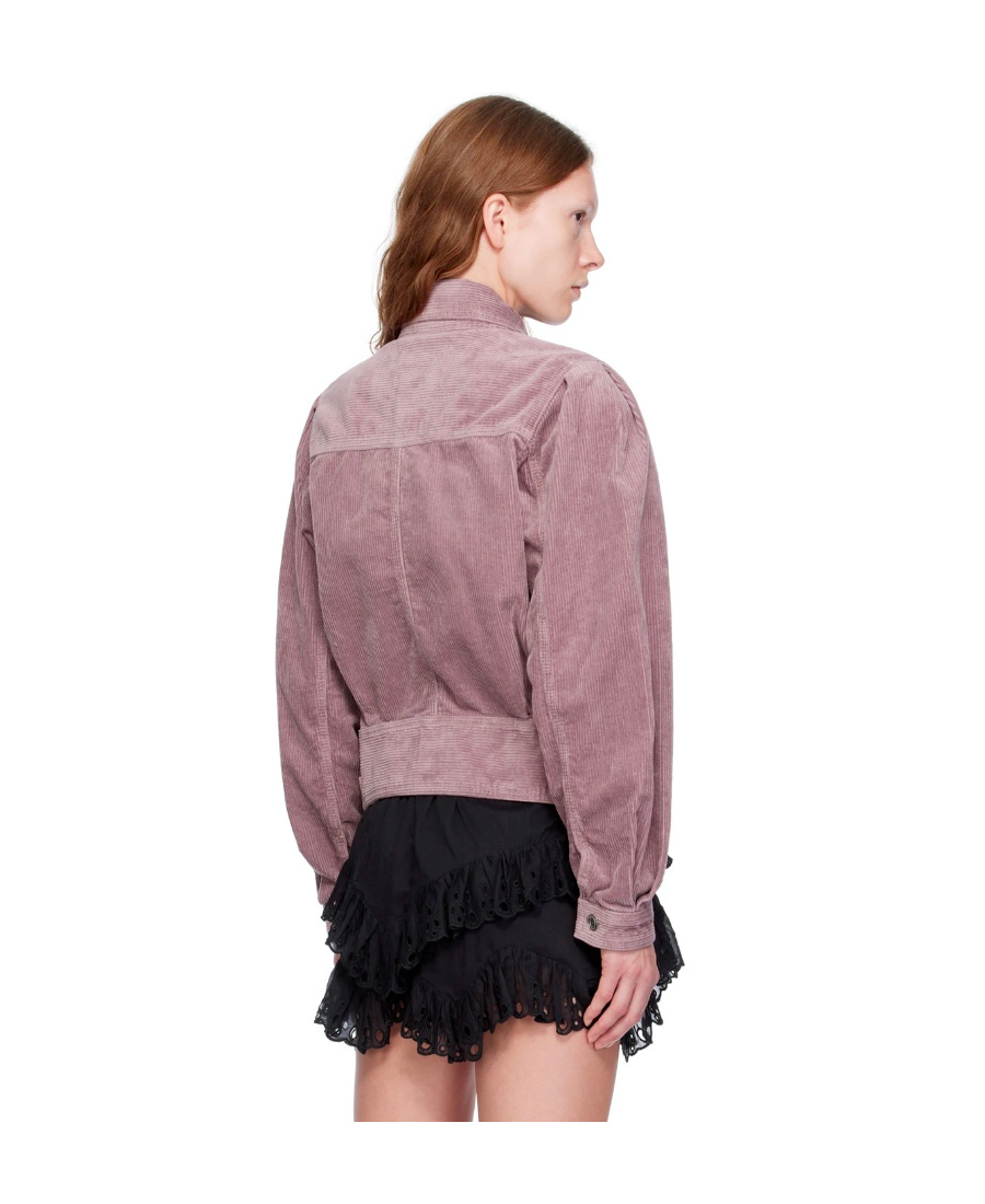 Isabel Marant Étoile Long-sleeved Corduroy Casual Jacket In Gray
