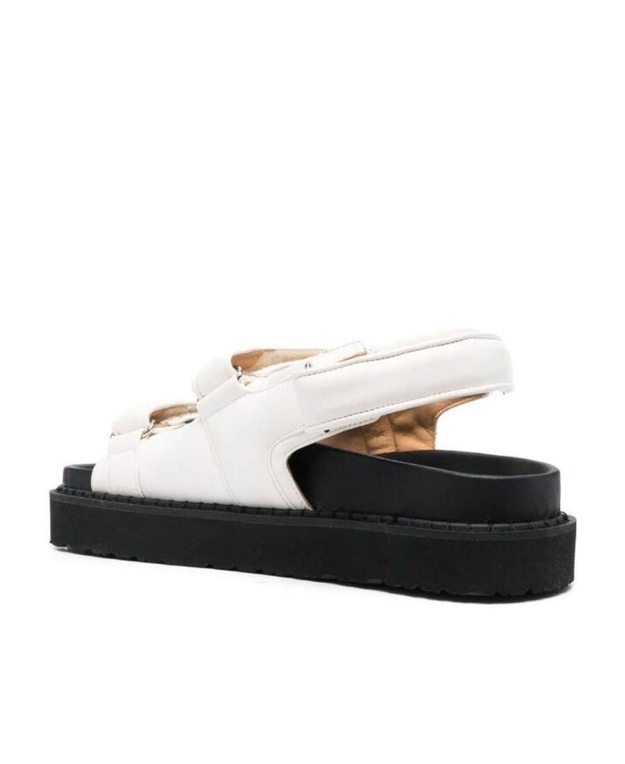 Isabel Marant Touch-strap Platform Leather Sandals In Black