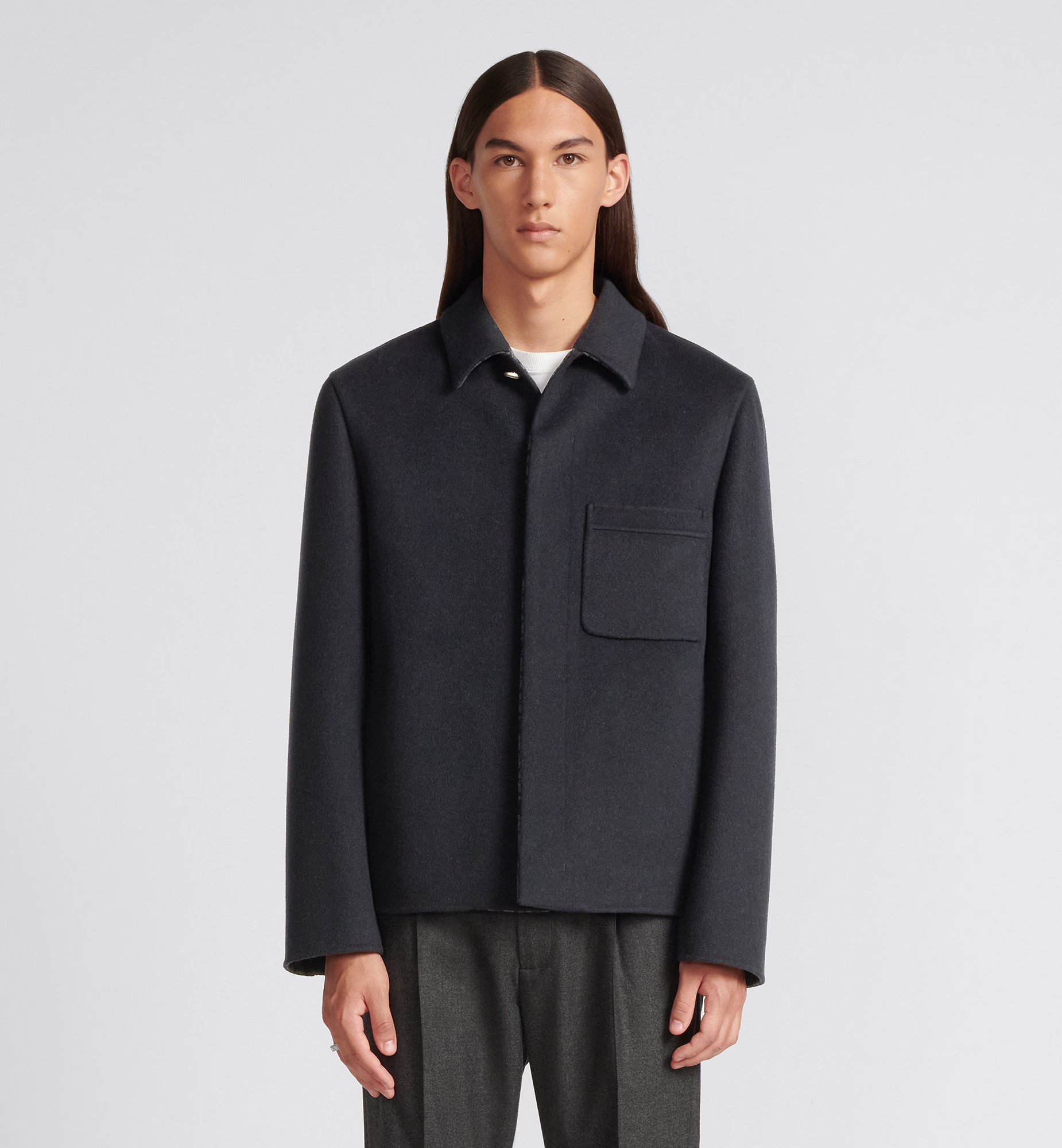 Dior Icons Tooling Casual Jacket In Blue