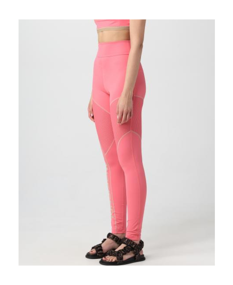 Fendi Logo Leggings In Pink