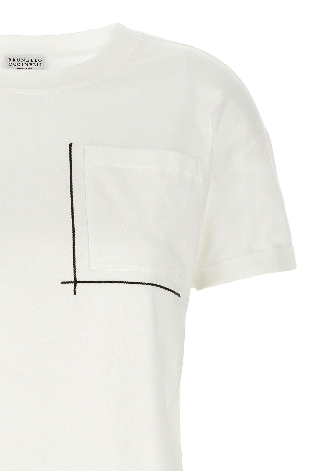 Brunello Cucinelli Item O-neck Short-sleeved T-shirt In White