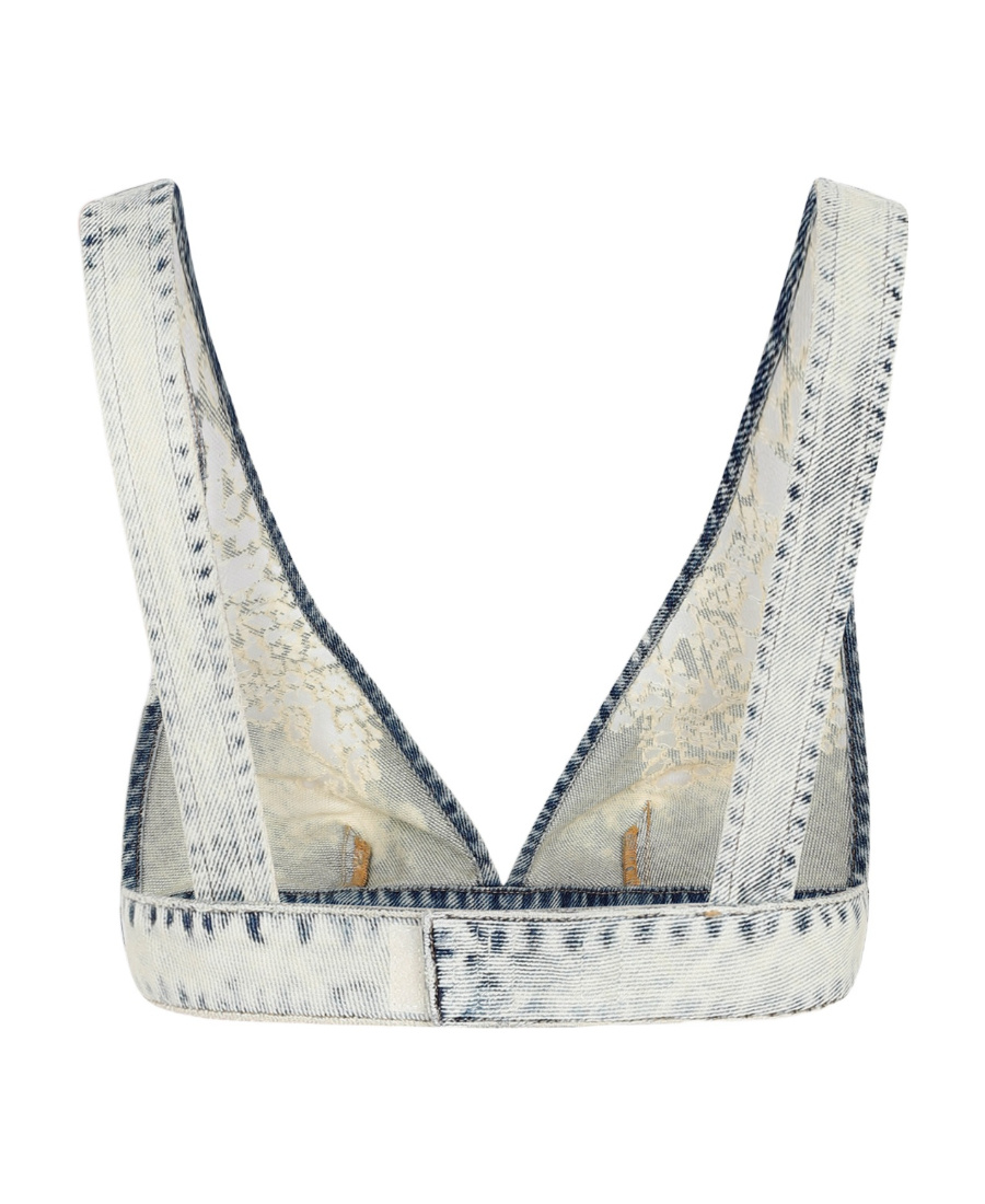 DIESEL DENIM BRA-STYLE TOP
