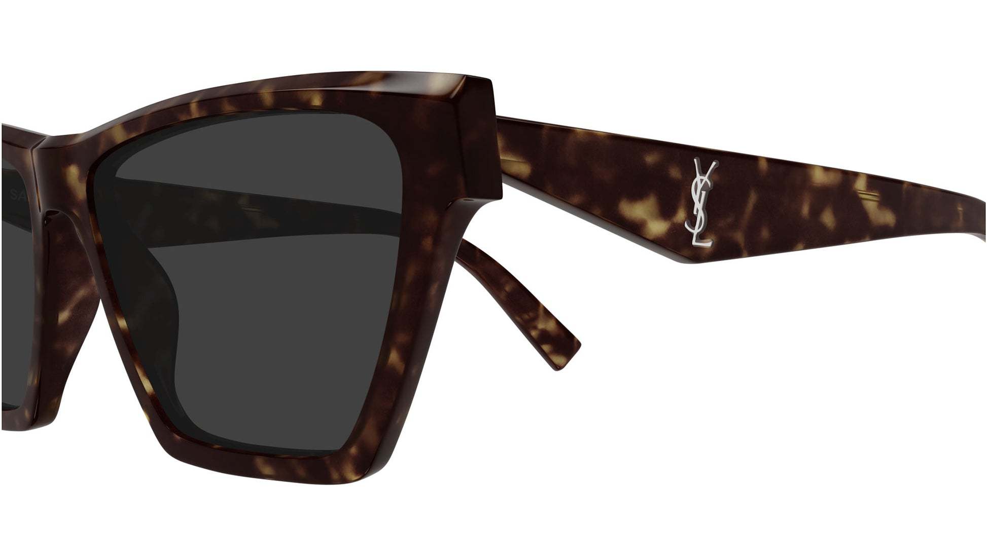 Saint Laurent Sl M103 Linea Monogram 006 Havana Grey Sunglasses In Brown
