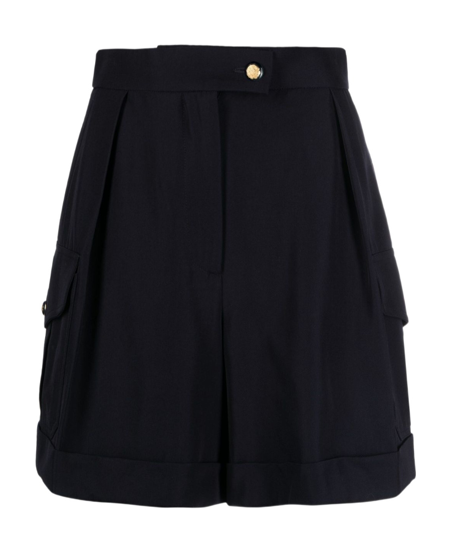 Alexander Mcqueen High-waisted Cargo Shorts In Black