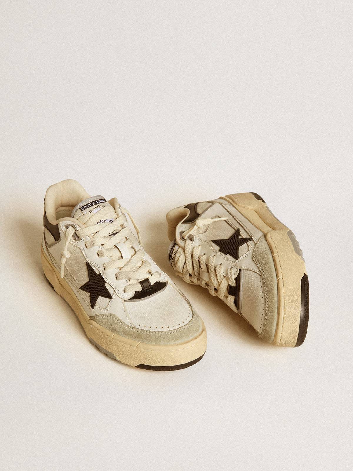 Golden Goose Forty2 Leather Upper Heel And Spur Suede Toe Rubber Star In Multi
